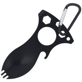 Barbaric MultiTool with Snap Hook, Black Stainless (33739-NE)