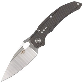 Bestech Exploit Tiger Pattern Titanium, Satin CPM S35VN by Todd Knife and Tool (BT2005D)