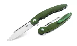 Bestech Fanga Green G10, Satin D2 by Kombou knife (BG18B)