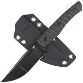 Bestech Heidi Blacksmith 2 Carbon Fiber, Black Stonewashed CPM S35VN by Heidi knife (BFK04B)