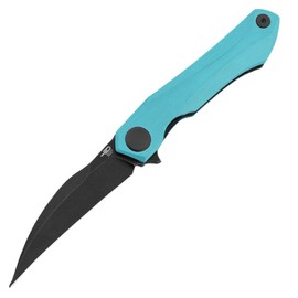 Bestech Ivy Light Blue G10 Knife, Black Stonewashed 14C28N by Ostap Hel (BG59F)