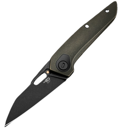 Bestech Knife VK-VOID Black Bronze Stonewashed Titanium, Black Stonewashed Elmax by VULPEX KNIVES (BT2305D)