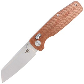 Bestech Slasher Knife Natural Micarta, Satin D2 (BG43D)