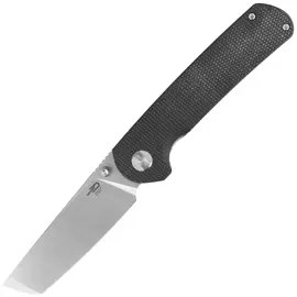 Bestech Sledgehammer Black Micarta, Satin /  Stonewashed D2 knife (BG31C)