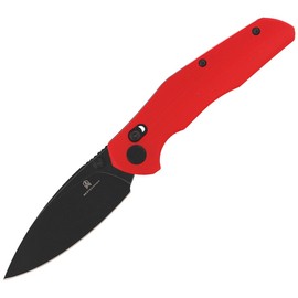 Bestechman Knife Ronan Red G10, Black Titanized Stonewashed 14C28N (BMK02J)