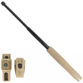 ESP Ergonomic Friction Lock hardened expandable baton 18'' Khaki (ExB 18HE-KH-BK BH-54)