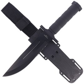 Herbertz Solingen Bowie, Black Coated survival knife (109118)