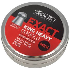 JSB Diabolo Exact King Heavy MKII Pellets 6.35mm 300psc (546498-300)