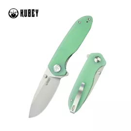 Kubey Belus Knife Jade G10, Beadblasted AUS-10 (KU342F)