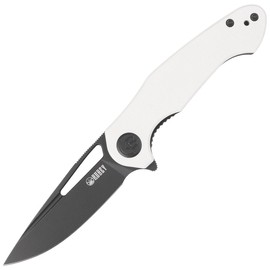 Kubey Dugu Ivory G10, Black Stonewashed 14C28N knife (KU210G)