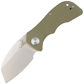 Kubey Knife Karaji Green G10, Bead Blasted D2 (KU180D)