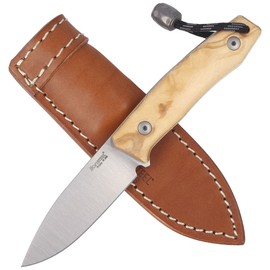 LionSteel Bushcraft Olive Wood, Satin Blade (M1 UL)