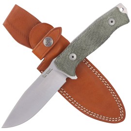 LionSteel M5 Green Canvas Micarta, Satin Blade Sleipner (M5 CVG)