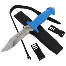 MAC Coltellerie Squalo 15 MR Blue Diving Knife 140mm (MC SQL15MR.B)