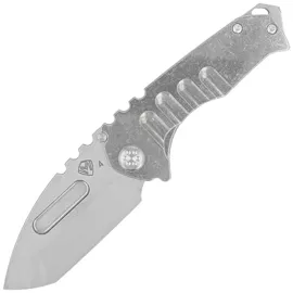 Medford Praetorian Genesis T Tanto, Tumbled Handle, Std HW/Clip, NP3 Breaker, Tumbled S45VN by Greg Medford (MK0294TT-01TM-TSCS-BN)