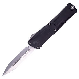 Microtech Combat Troodon D/E Gen III OTF Knife Black Aluminum, Stonewashed M390MK by Tony Marfione (1142-10)