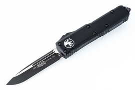 Microtech UTX-85 S/E OTF Knife Black Aluminum, Black M390 (231-1T)