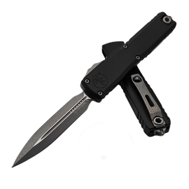 Microtech Ultratech D/E Gen III ZBT OTF Knife Black Aluminum, Apocalyptic M390MK by Tony Marfione (1122-10AP)