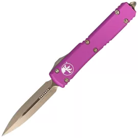 Microtech Ultratech D/E Violet Aluminium, Bronzed M390 by Tony Marfione (122-13VI)