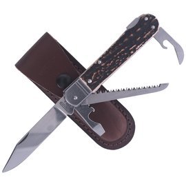 Mikov Fixir Hunting Folding Knife, Imit. Dear Stag (232-XH-4 KP)