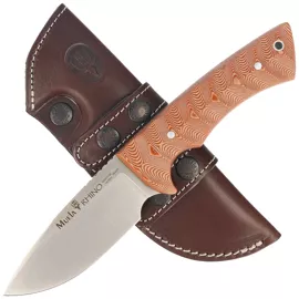 Muela Rhino-10SC.C Brown Canvas Micarta, Satin X50CrMoV15 knife