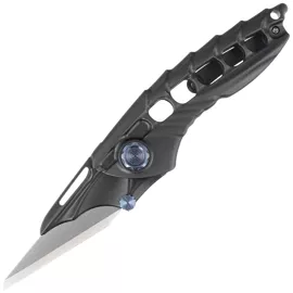 RikeKnife Alien 1 Black DLC Titanium, Satin M390 (RK-Alien1-B)