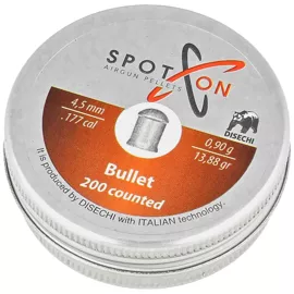 Spoton Bullet .177/4.5mm AirGun Pellets, 200 psc 0.90g/13.88gr