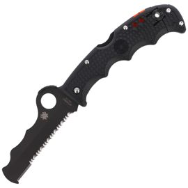 Spyderco Assist FRN Black / Black Blade Rescue Knife (C79PSBBK)