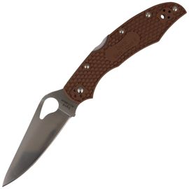 Spyderco Byrd Cara Cara 2 FRN Brown, PlainEdge (BY03PBN2)