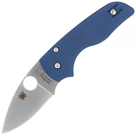 Spyderco Lil' Native Cobalt Blue G10, Satin CPM SPY27 by Eric Glesser (C230GPCBL)