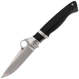 Spyderco Vallotton Sub-Hilt G-10 Black Plain Knife (C149GP)