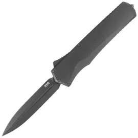 Tekto A5 Spry D/E OTF Knife Black Aluminum, Black CPM S35VN