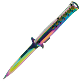 Third Decor Habitat 11358W Rainbow Aluminium, Rainbow 420 assisted knife