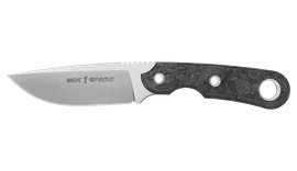 Viper Basic1 Dark Matter Black Carbon Fiber, Satin MagnaCut by Tommaso Rumici Knife (VT4026FCM)