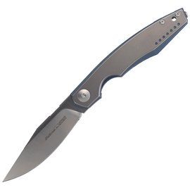 Viper Knife Belone Bead Blasted Titanium, Satin by Voxnæs (V5970BLTI)