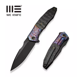 WE Knife Archeozoic Flamed Titanium/Rose Carbon Fiber, Black Stonewashed/Brushed M390 (WE23091-3)