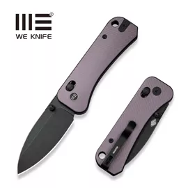 WE Knife Banter 2 Purple Aluminum, Black Stonewashed CPM S35VN by Ben Petersen (WE23075-2)