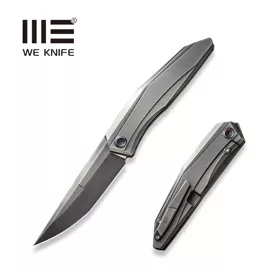 WeKnife Cybernetic LE No 037/207 Polished Gray Titanium, Polished Gray CPM 20CV (WE22033-6)