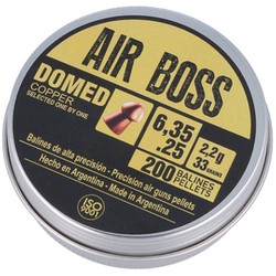 Apolo Air Boss Domed Copper AirGun Pellets .25/6.35 mm, 200 pcs 2.20g/33.0gr (30200)