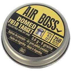 Apolo Air Boss Domed Field Target .177/4.5mm Airgun Pellets, 250 pcs 0.60g/9.0gr (30204)