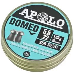 Apolo Domed AirGun Pellets .22/5.52 mm, 250 pcs 1.03g/16.0gr (19916-2)