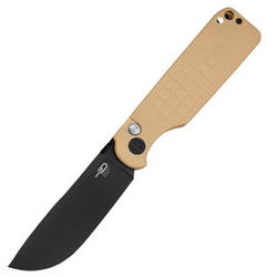 Bestech Glok Khaki G10, Black Stonewashed 14C28N by Keanu Alfaro Knife (BG55C)