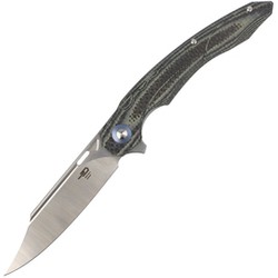 Bestech Knife Fanga Carbon Fiber / Beige G10, Satin D2 by Kombou (BG18D)