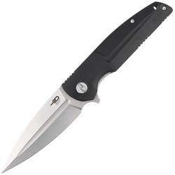 Bestech Knife Fin Black G10, Satin 14C28N (BG34A-1)