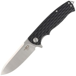 Bestech Knife Grampus Black G10, Stonewashed / Satin D2 (BG02A)