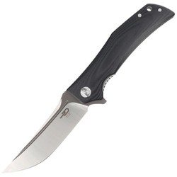 Bestech Knife Scimitar Black G10, Gray / Satin D2 (BG05A-2)