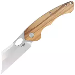 Bestech Knife Skirmish Natural Olivewood, Satin 154CM (BL06B)