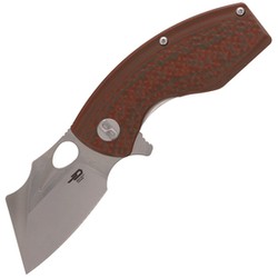 Bestech Lizard Green/Orange G10, Bead Blast/Satin D2 Knife (BG39B)