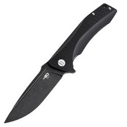 Bestech Mako Black G10, Black Stonewashed K110 Knife (BG27B)