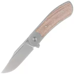 Bestech Vestige Knife GreyTitanium/Natural Micarta, Stonewashed MagnaCut by Justin Lundquist (BT2411B)